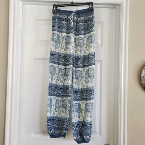 Thai Elephant Rayon Pants